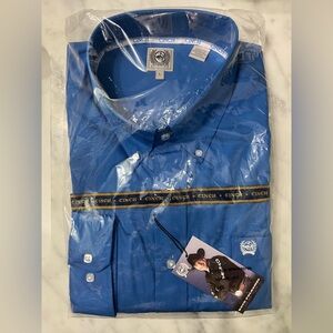 NWT Blue Cinch shirt. Size L